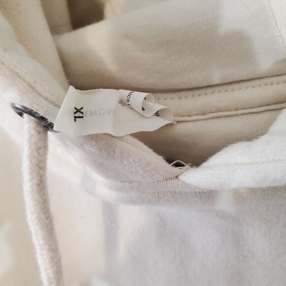 Pinterest Heavyweight Off White Hoodie w/ Kangaroo Pocket Men's XL | EUC - Picture 4 of 4